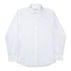 John Henric White Cotton Dress Shirt Size 15.75 / 40 John Henric