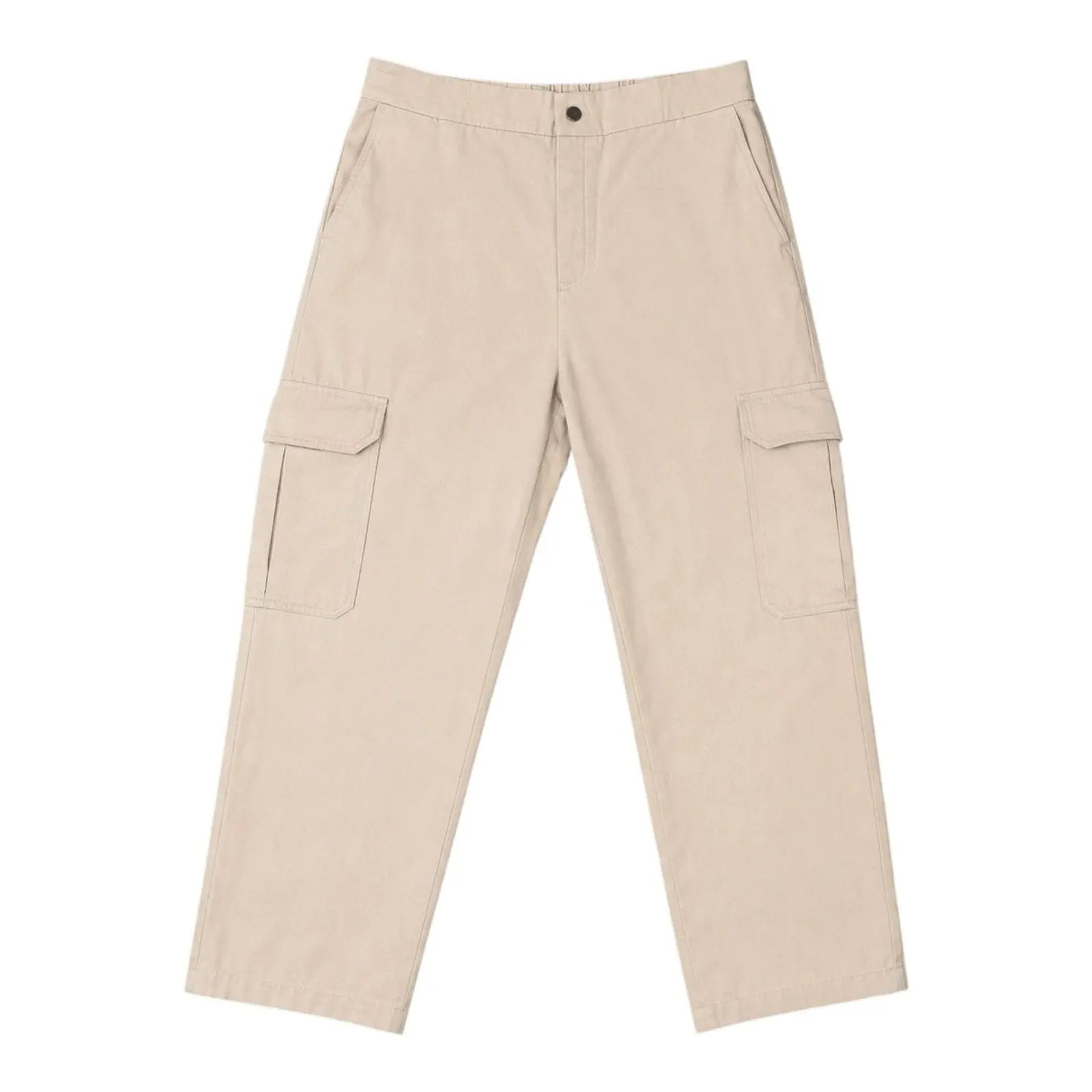 Zara Cargo Pants Size L Beige Elastic Waist Zara