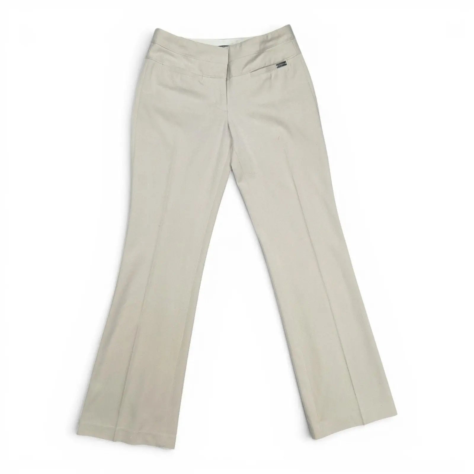Express Editor Beige Flare Leg Dress Pants Express