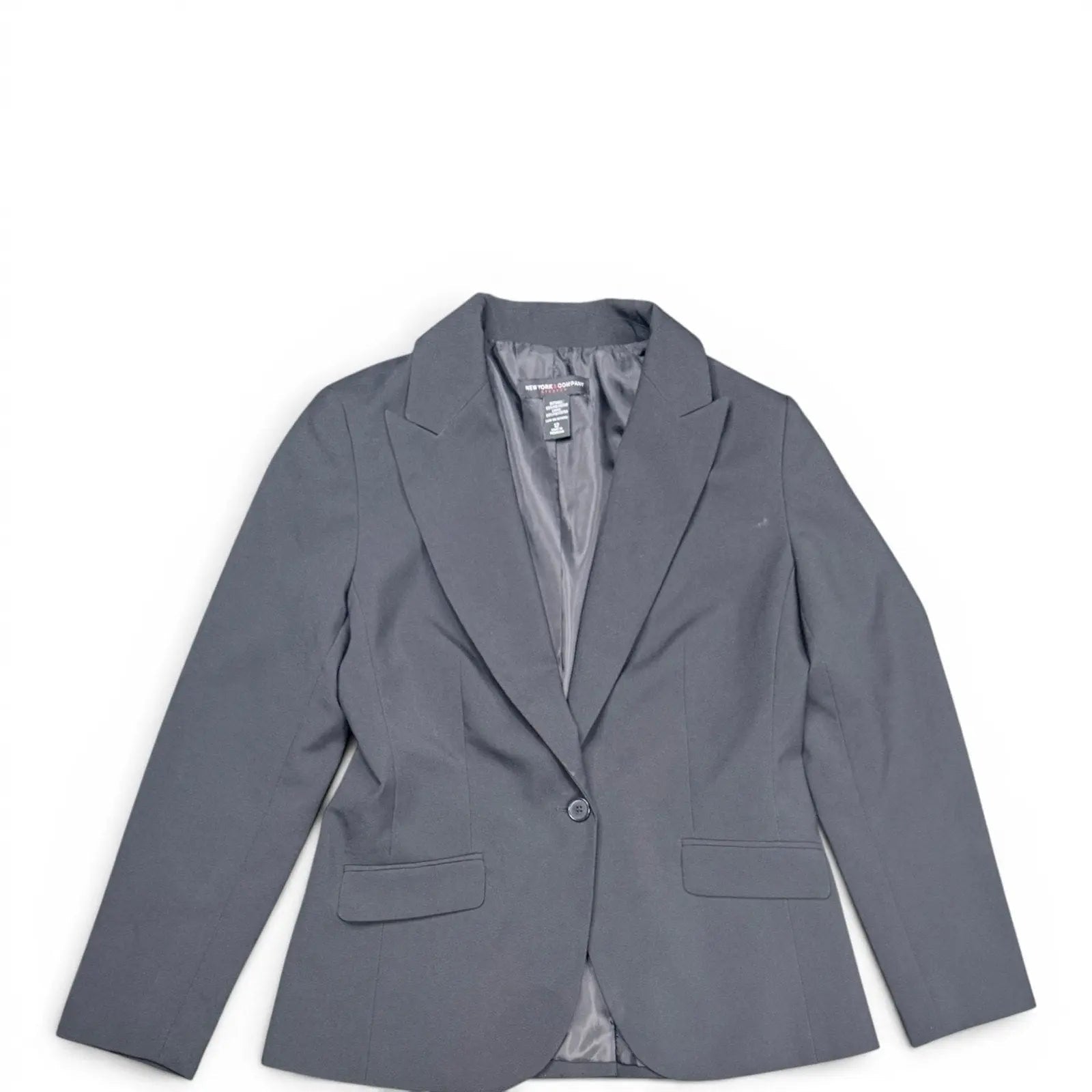 New York & Company Stretch One-Button Blazer Size 12 New York & Company