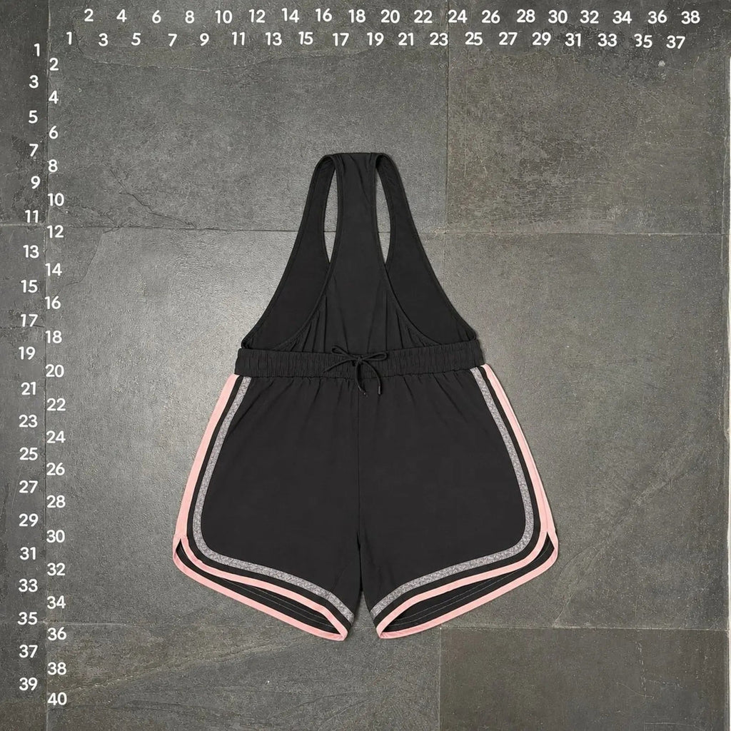 Adrienne Vittadini Sport Black Athletic Romper Size 1X Adrienne Vittadini Sport