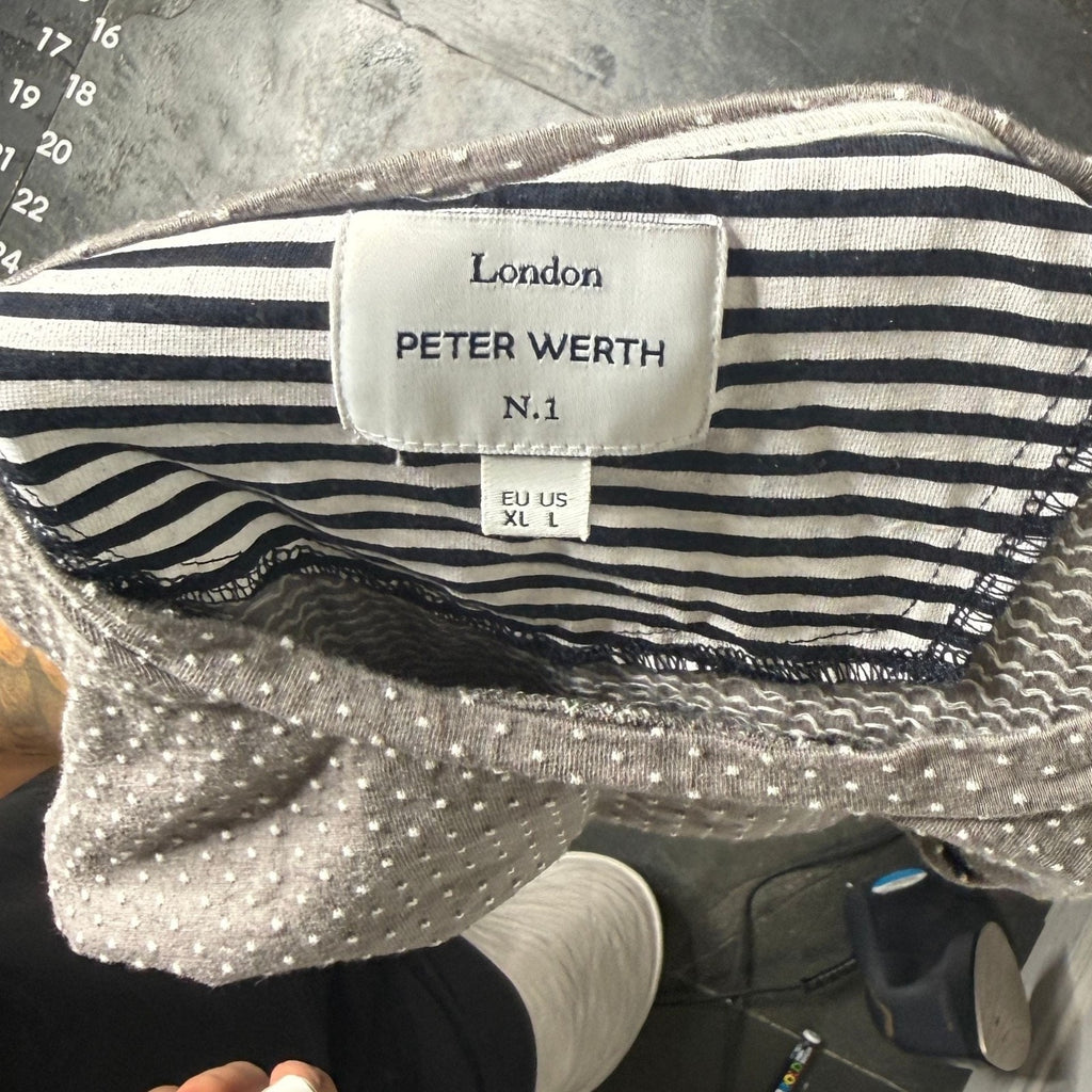 Peter Werth London Polka Dot Pocket T-Shirt Size L