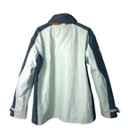 Tribord Women's Gray and Blue Waterproof Hooded Ski Jacket giving blooms foundation