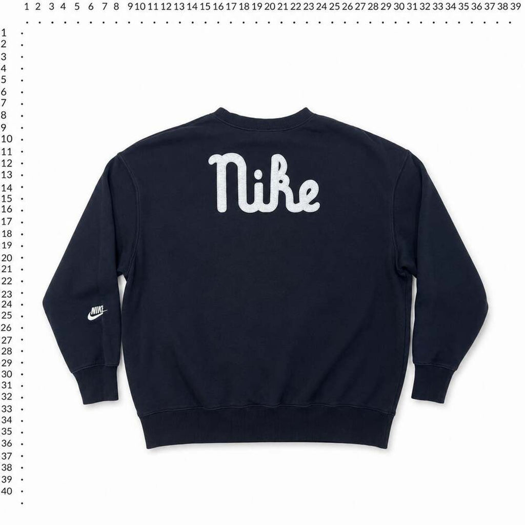 Nike Embroidered Logo Crewneck Sweatshirt Black Size L