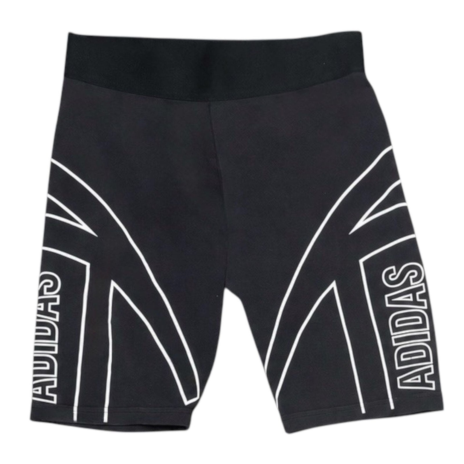 Adidas Graphic Logo High-Rise Bike Shorts Black