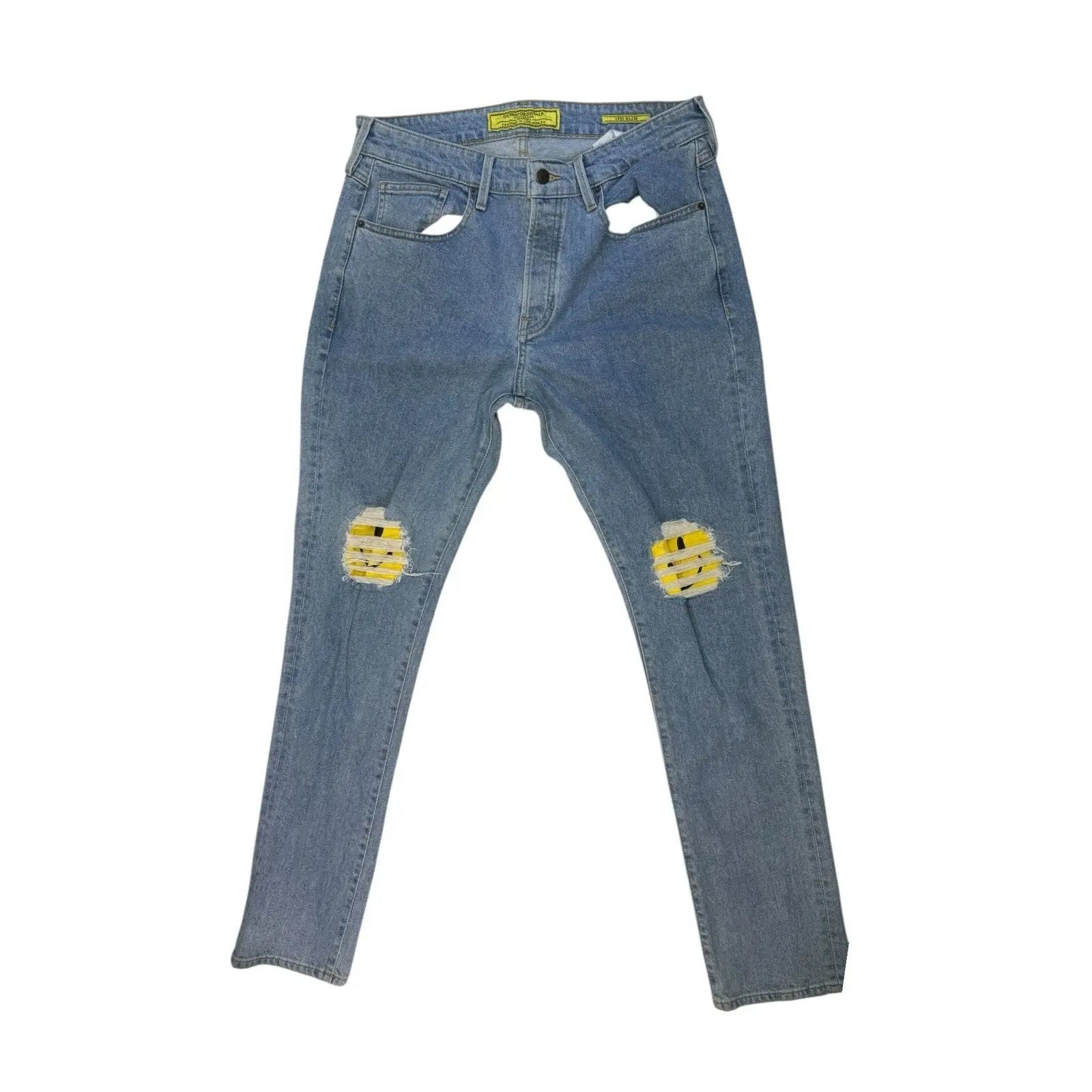GUESS Originals x Chinatown Market Smiley 1981 Slim Distressed Jeans GUESS Originals