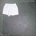 ZARA White Terry Cloth High-Waisted Raw Hem Sweat Shorts ZARA