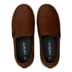Carter's Toddler Boys Ricky Brown Faux Leather Slip-On Sneakers Carter's