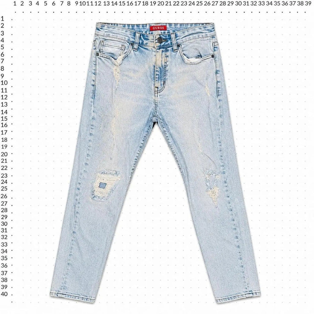 Guess slim tapered distressed jeans Guess