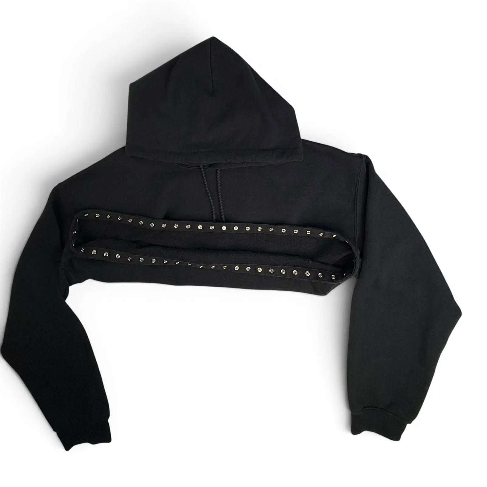 Opening Ceremony Black Cropped Studded Hoodie M/L Opening Ceremony