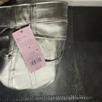 Wild Fable Metallic Silver Flare Pants Size 4 Wild Fable