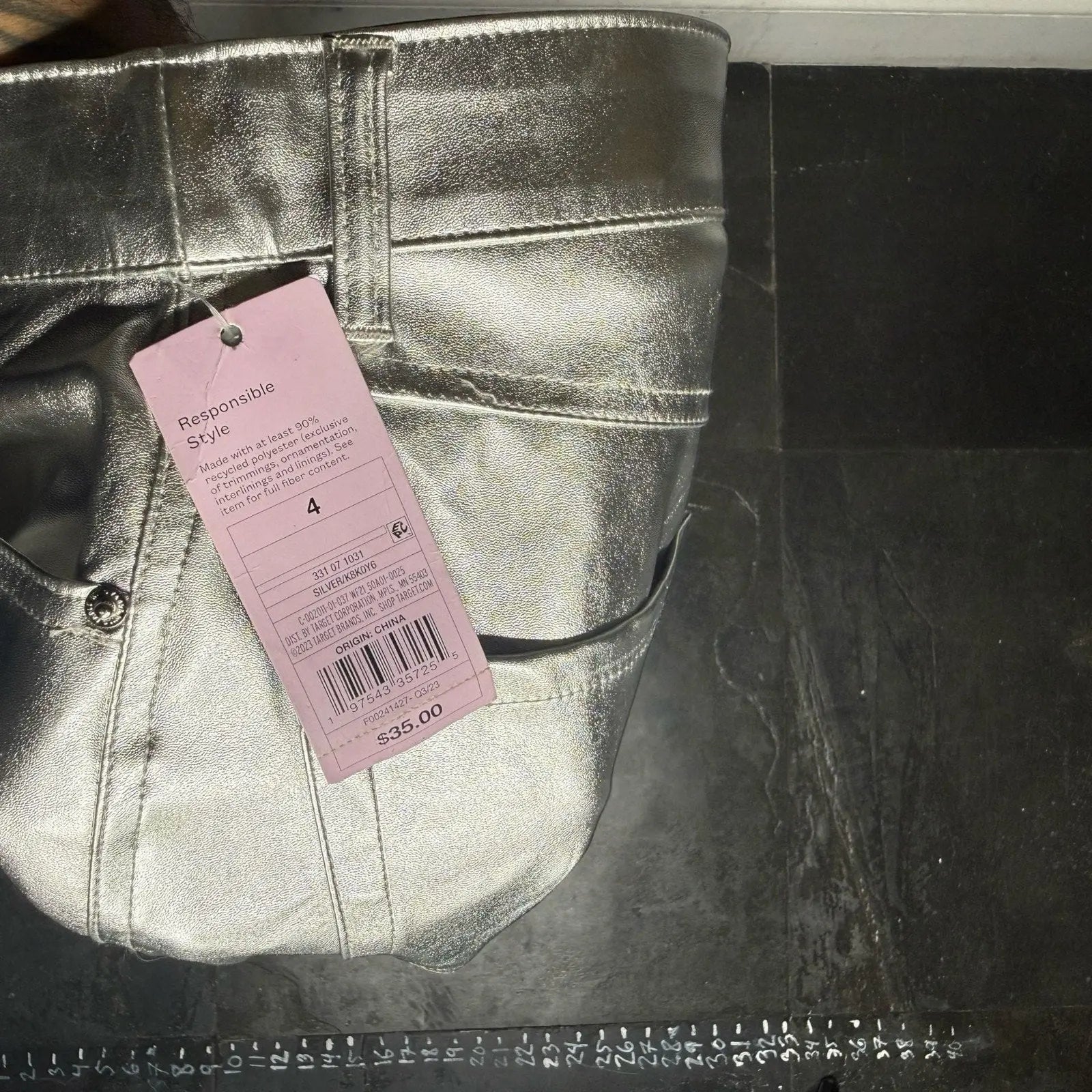 Wild Fable Metallic Silver Flare Pants Size 4 Wild Fable