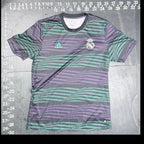 Real Madrid 2022-23 Pre-Match Soccer Jersey Black/Purple/Green Training Shirt Me adidas