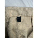 SHEIN Slub Texture High Waisted Straight Leg Pants in Oatmeal Beige SHEIN