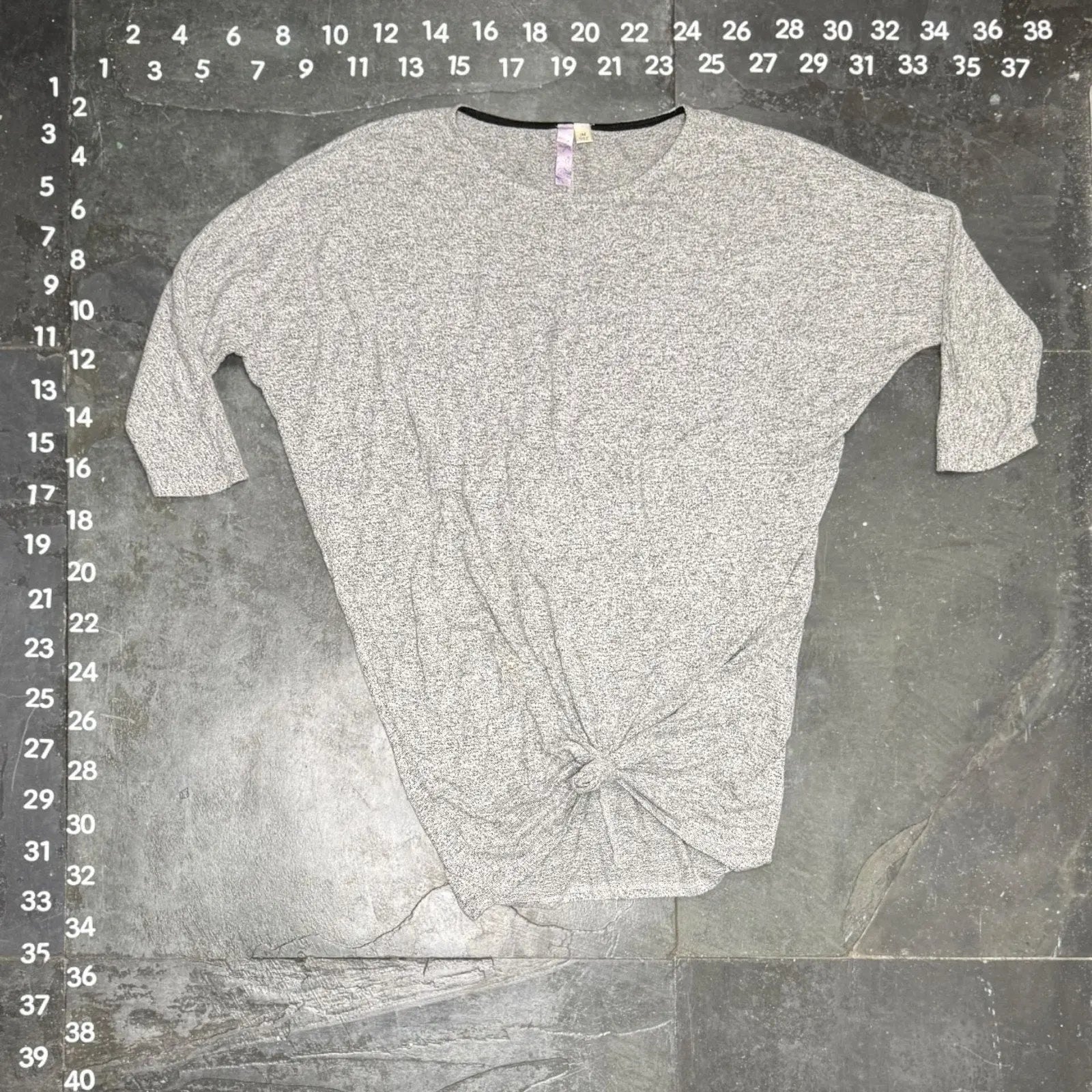 Alya Women's Heather Grey Speckled 3/4 - O.M.T.HRIFT