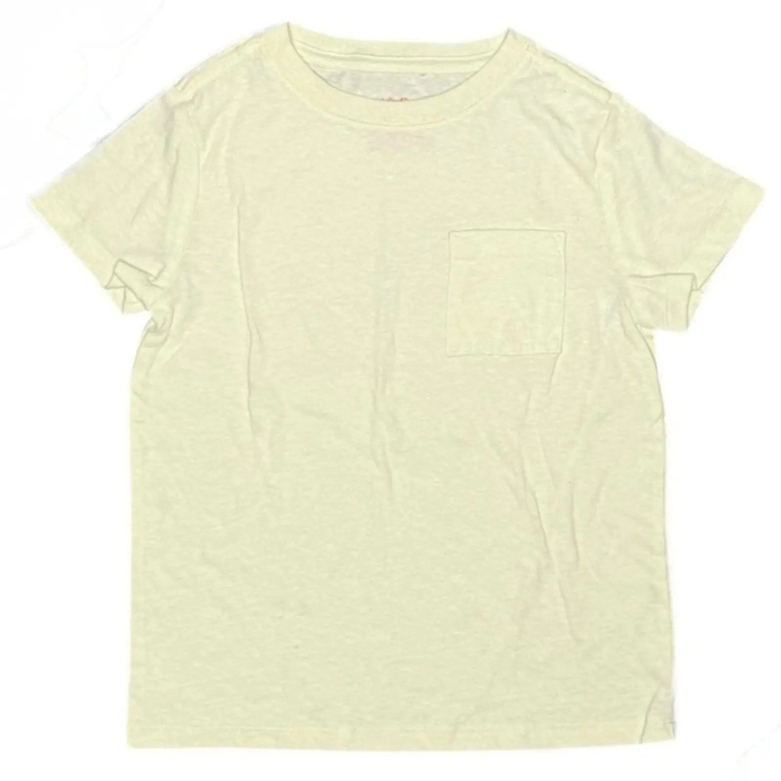 Cat & Jack Boys Short Sleeve Pocket T-Shirt, Cream Off-White, Size M Cat & Jack