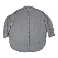 Vintage Havana Women's Gray Button Down Shirt Size M Vintage Havana