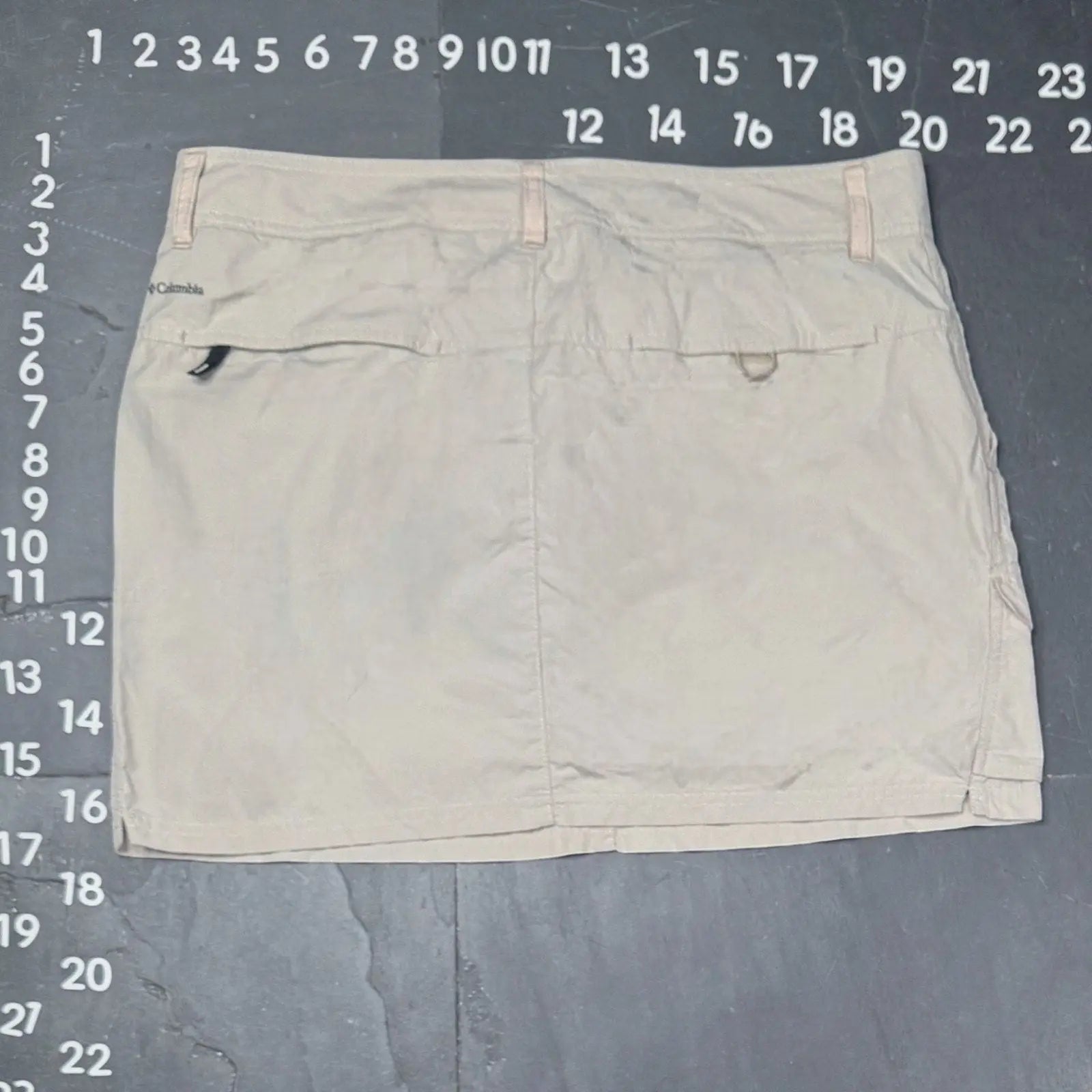 Columbia Omni-Shade Sandy River Cargo Skort Size 10 Tan Columbia