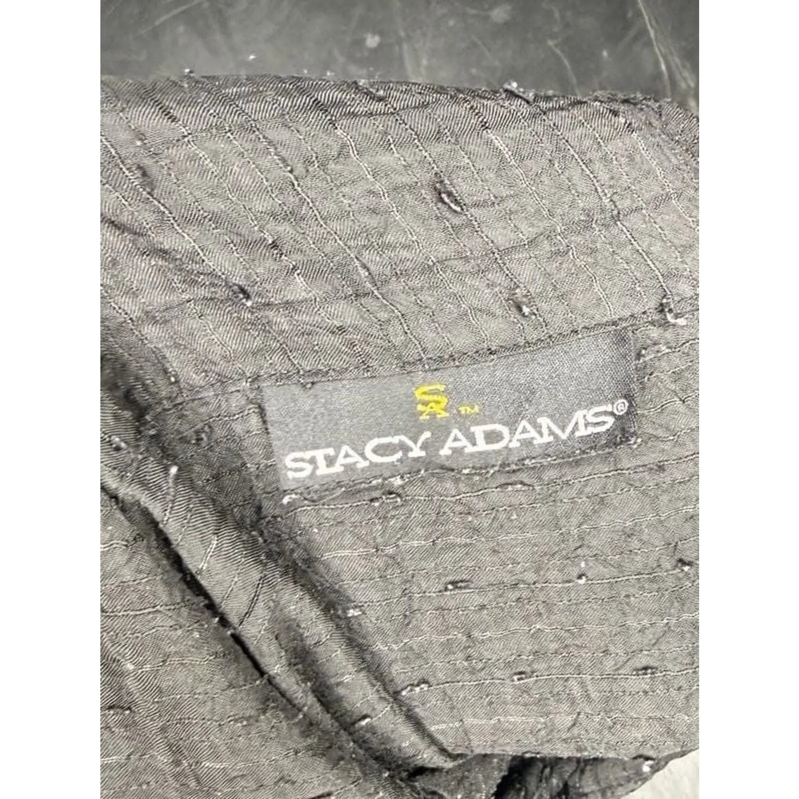 Stacy Adams Black Textured Short Sleeve Button Down Shirt Stacy Adams