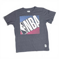 NBA Boys Logo Short Sleeve Graphic T-Shirt Black Youth Size XL (18-20) NBA