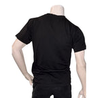 Lords & Fools Paris Black Cotton T-Shirt with Chevron Rank Patch Lords & Fools