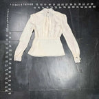 Obzee New York Silk Wool Ruffle Blouse Size 40 Obzee New York