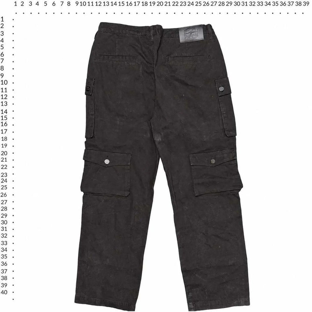 Homme + Femme Black Multi-Pocket Cargo Pants Size 36 Homme + Femme