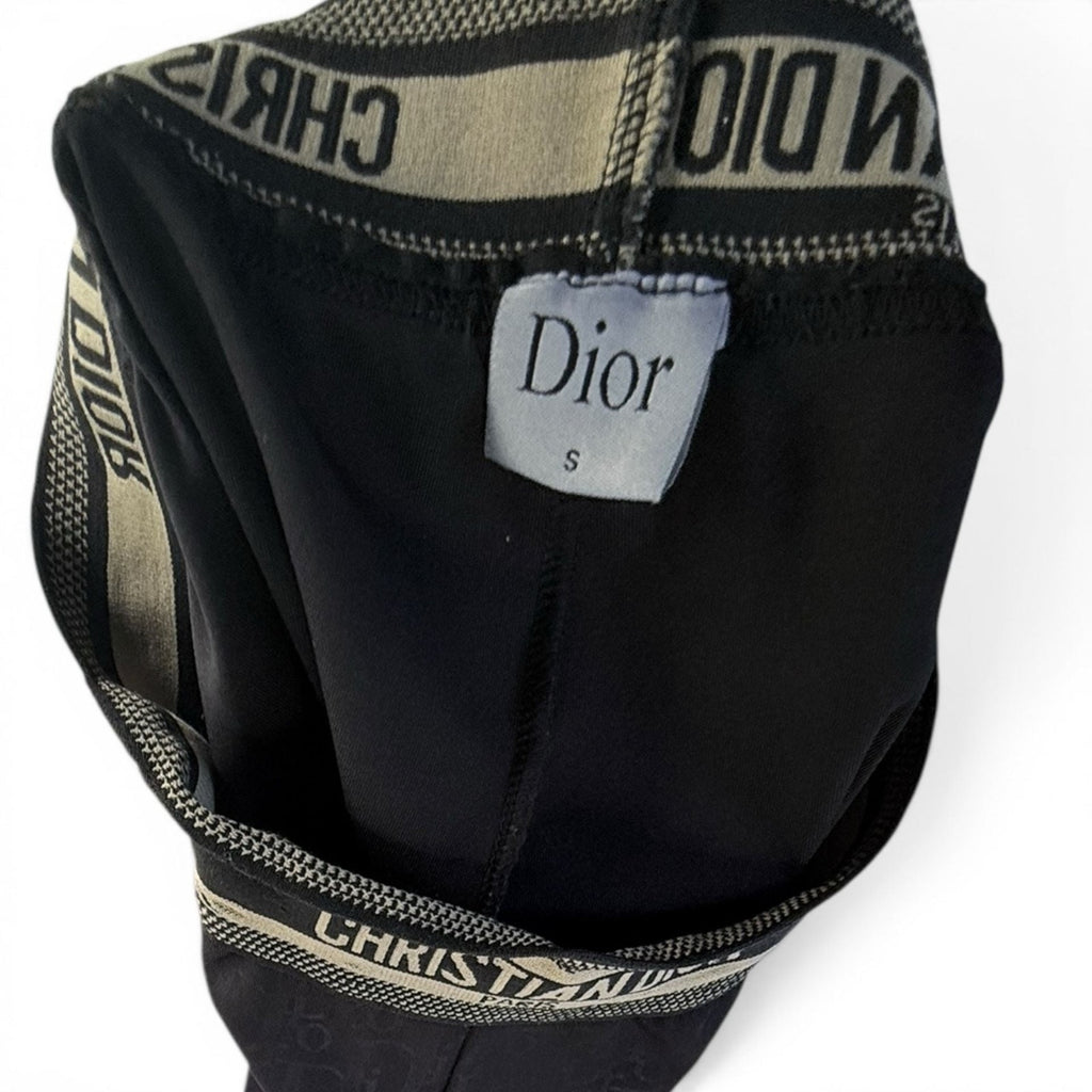 Christian Dior Oblique Tonal Monogram Leggings Black Size S