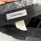 Calvin Klein Brown Pinstripe Dress Pants Size 38x29 Calvin Klein