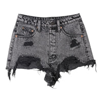 Fashion Nova Distressed Acid Wash Denim Shorts