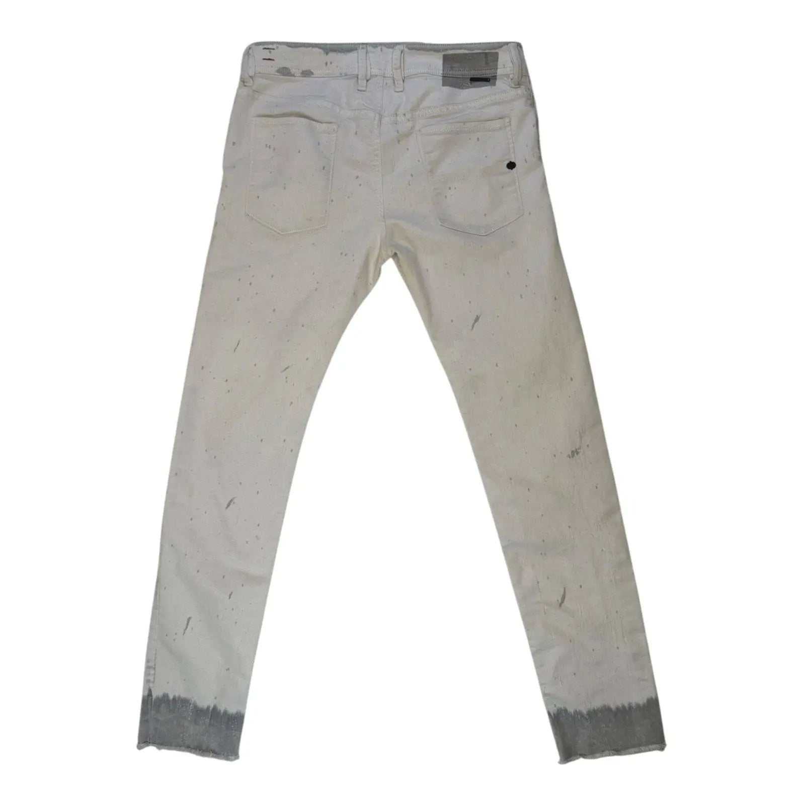 Diesel Men's Sleenker Slim Skinny Paint Splatter White Jeans Size 30 Diesel