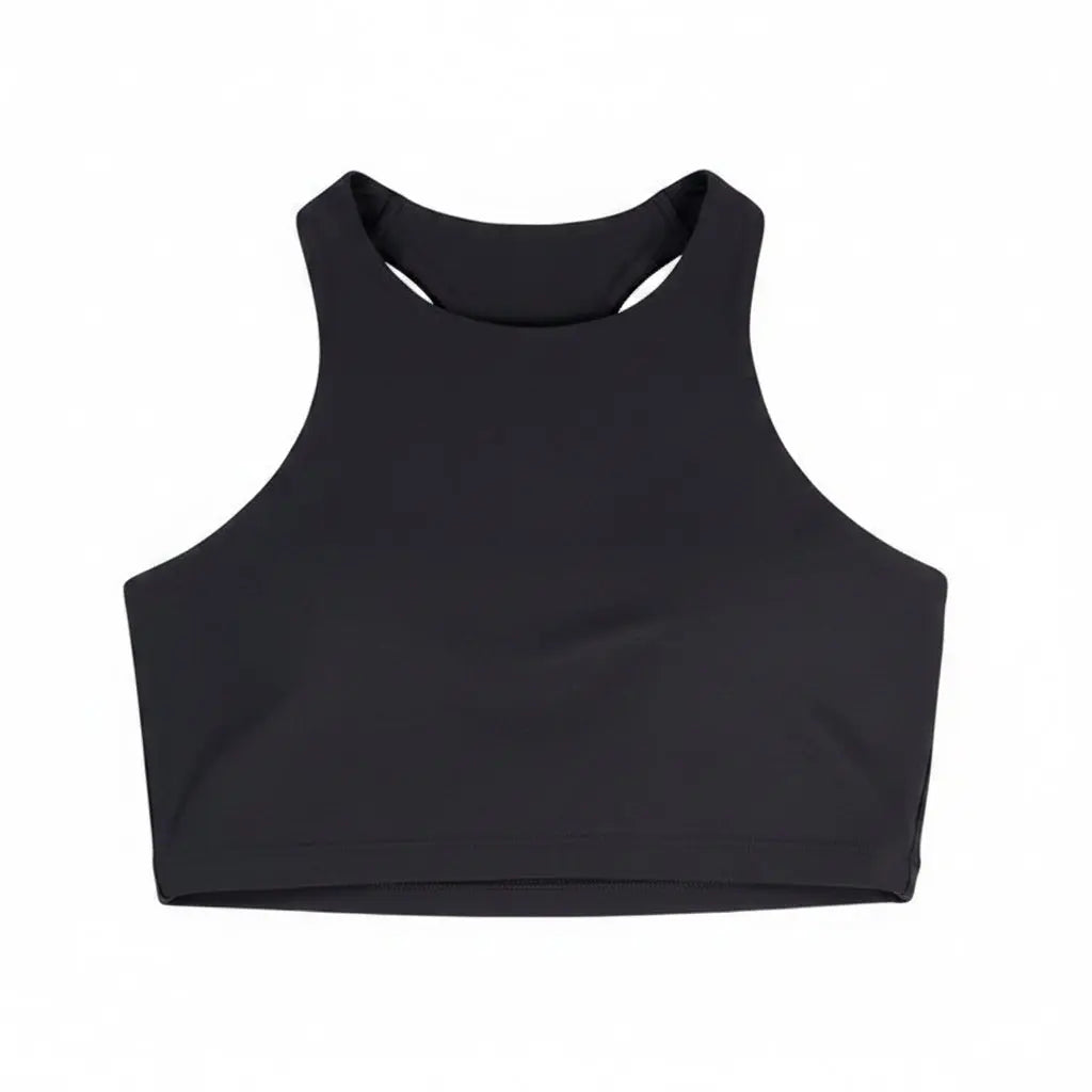 Black tank top on a white background