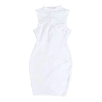 Fashion Nova White Good Attitude Mesh Cut Out Mini Dress Fashion Nova