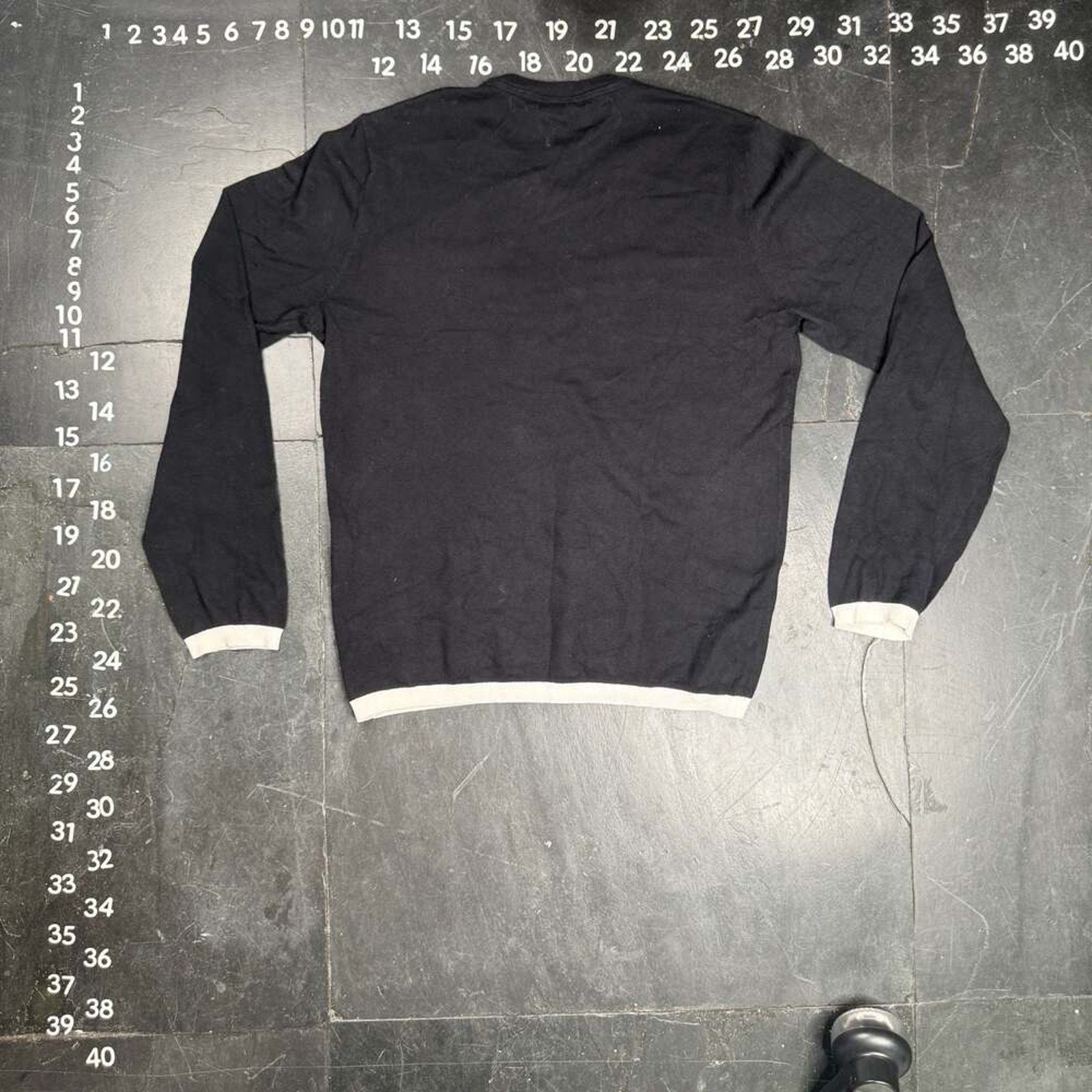Armani Exchange Cotton Cashmere V-Neck Sweater Black Size M
