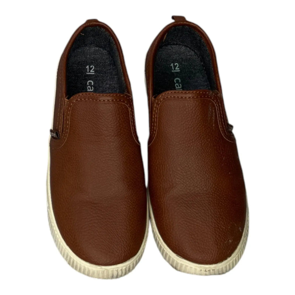 Carter's Toddler Boys Ricky Brown Faux Leather Slip-On Sneakers Carter's