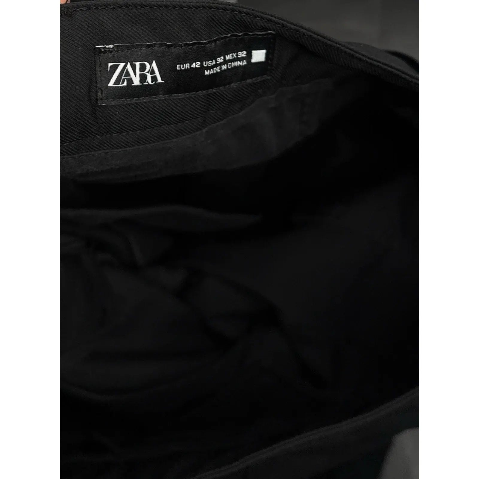 Zara Black Technical Utility Pants with Ankle Zips Size 32 Zara