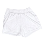 ZARA White Terry Cloth High-Waisted Raw Hem Sweat Shorts ZARA
