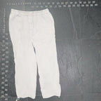 Nicole Miller New York Beige Drawstring Jogger Pants Nicole Miller