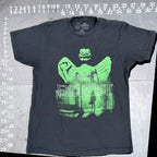 The Exorcist Men's Graphic T-Shirt Neon Green Pazuzu Statue Poster Art Black Siz The Exorcist