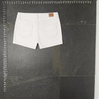 American Eagle Stretch White Denim Cuffed Shorts Size 0 American Eagle