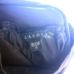 Zashi black ruched cotton maxi Zashi