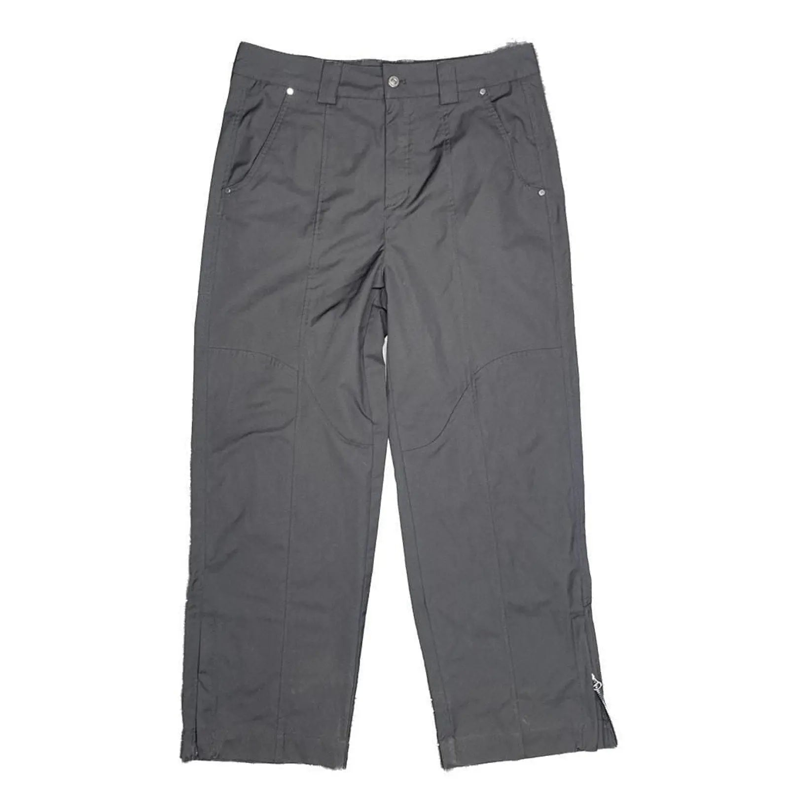 Zara Black Technical Utility Pants with Ankle Zips Size 32 Zara