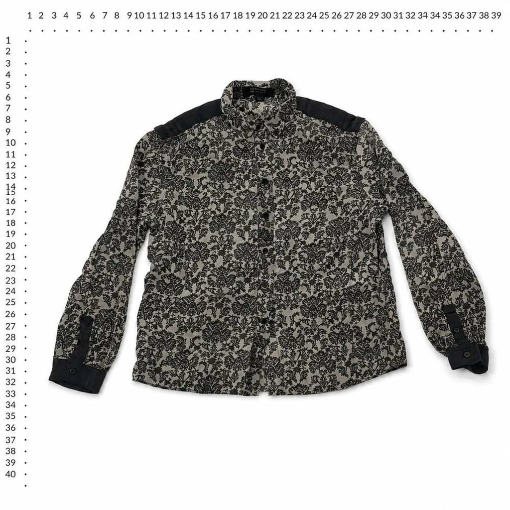 AllSaints Rivet Mercer Silk Shirt US 6 AllSaints