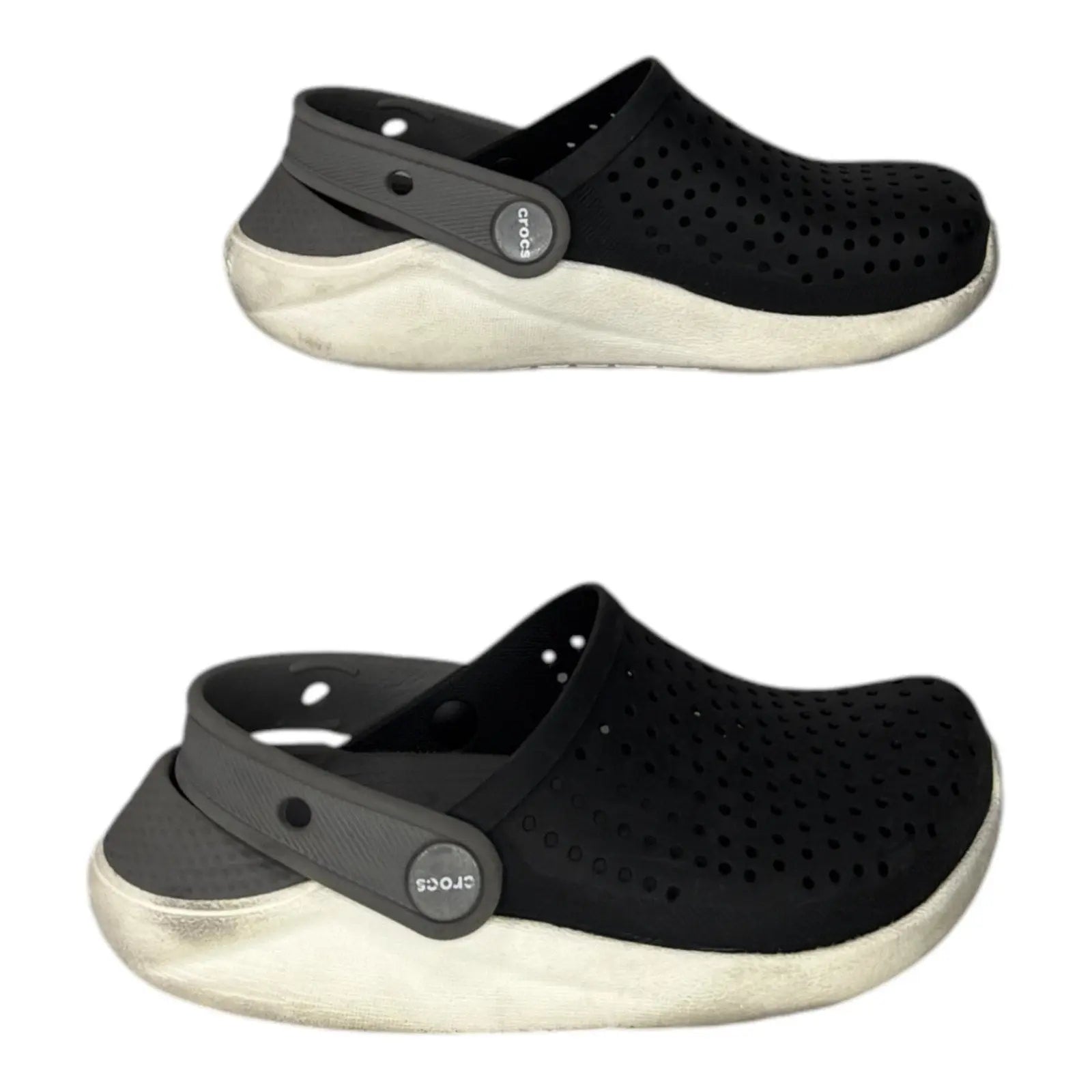 Crocs Literide Clog K, Unisex-Child Clog, Poppy/White 29/30 Crocs