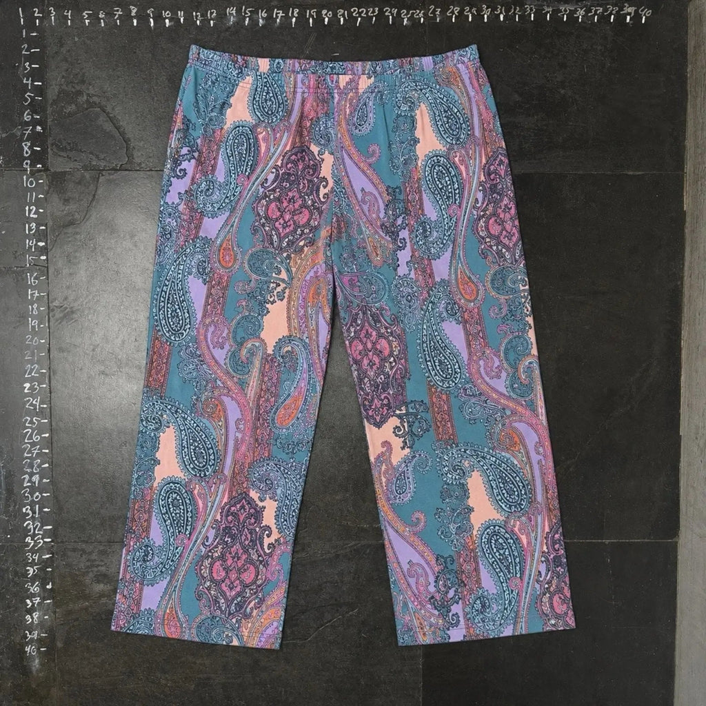 Soft Surroundings Paisley Print Drawstring Lounge Pants Soft Surroundings