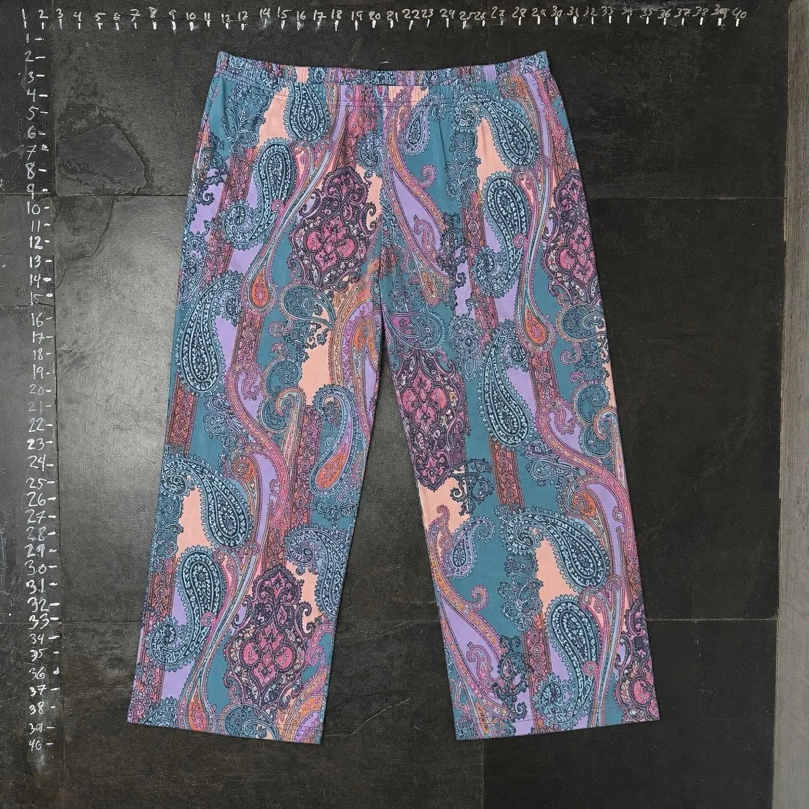 Soft Surroundings Paisley Print Drawstring Lounge Pants Soft Surroundings