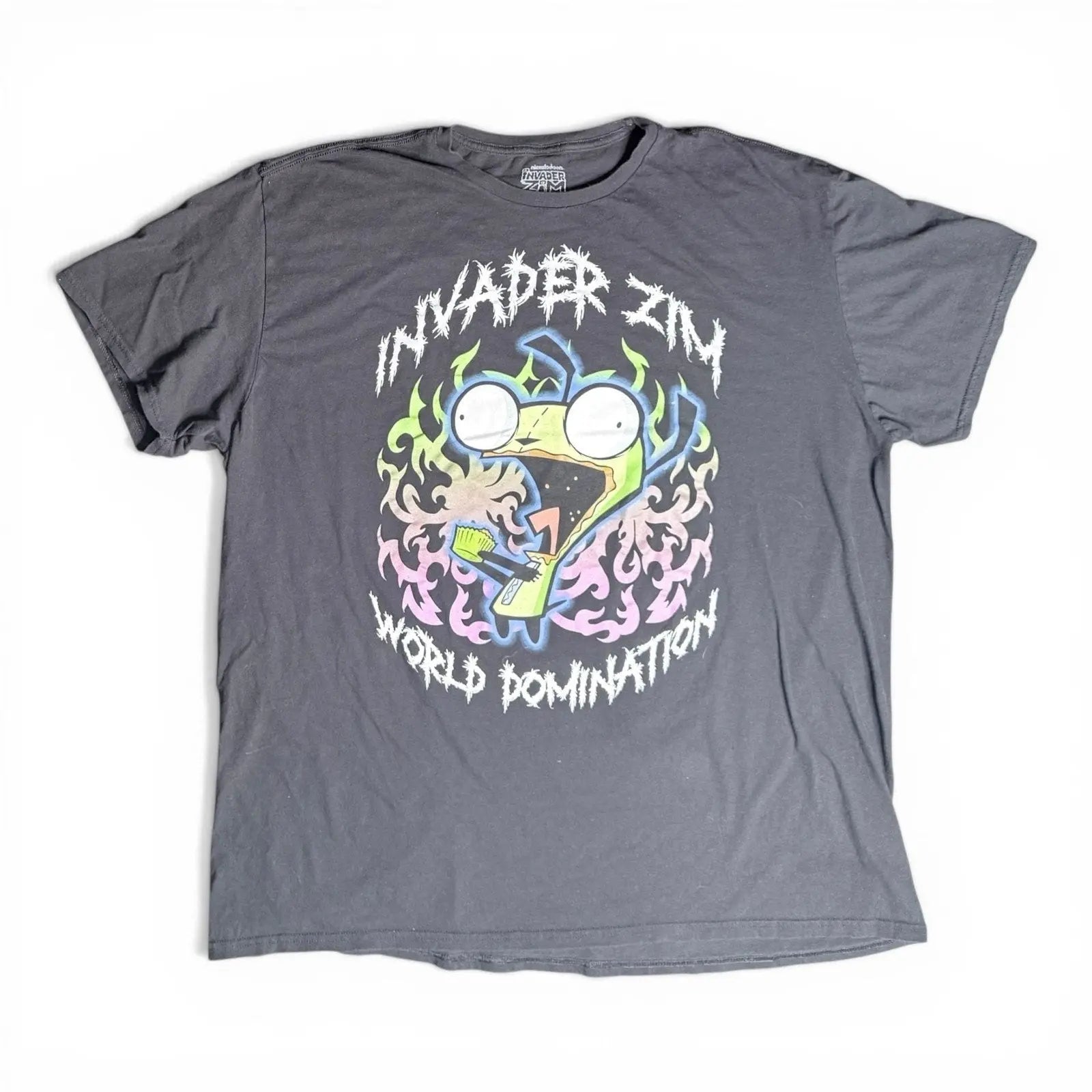 Invader Zim World Domination Gir Graphic T-Shirt 3XL Nickelodeon