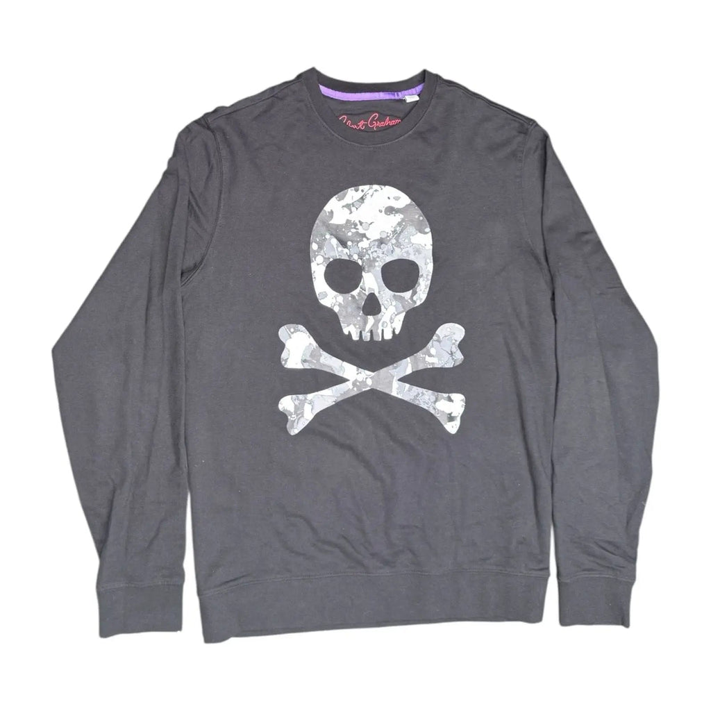 Robert Graham Knockout Camo Skull Graphic Sweatshirt Robert Graham