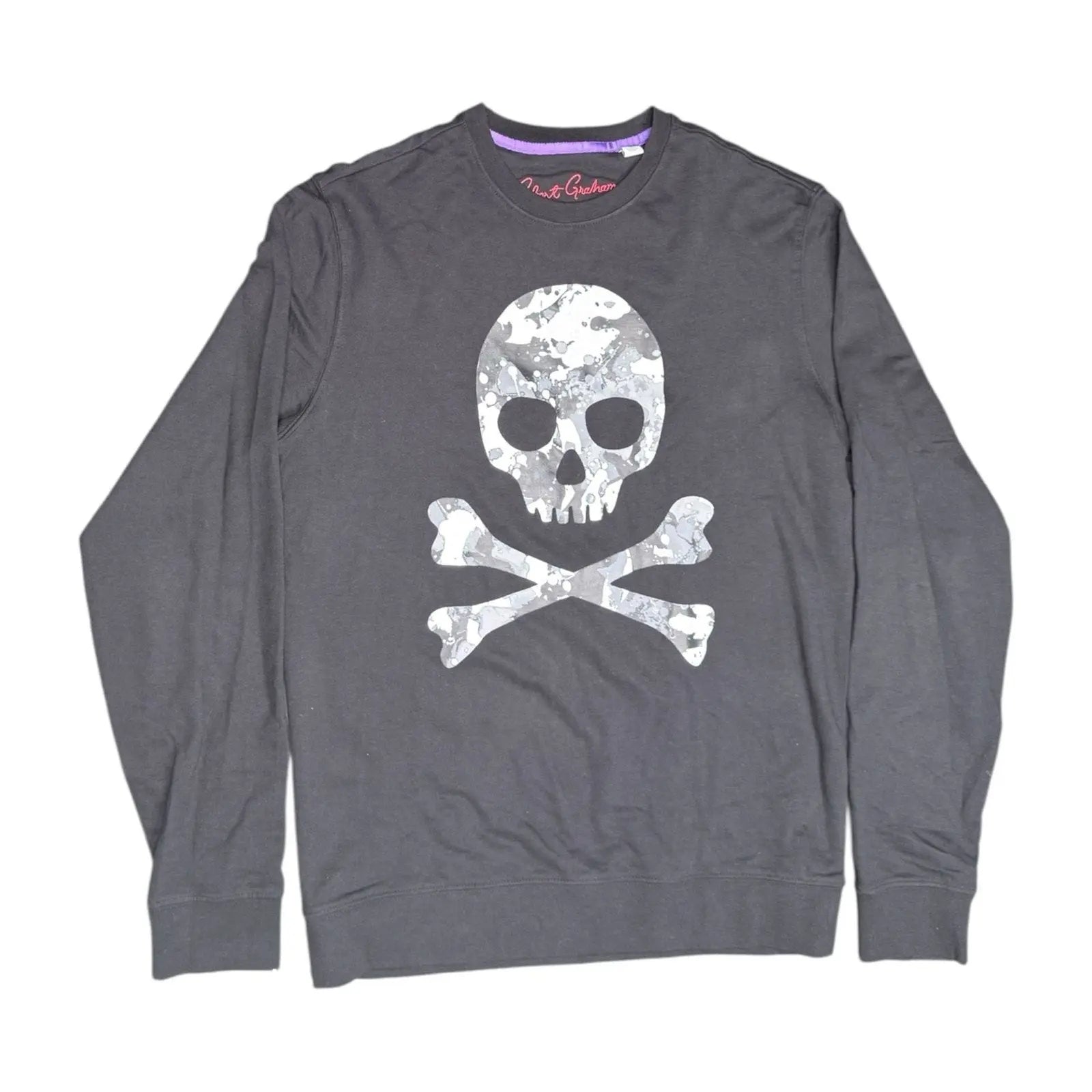 Robert Graham Knockout Camo Skull Graphic Sweatshirt Robert Graham