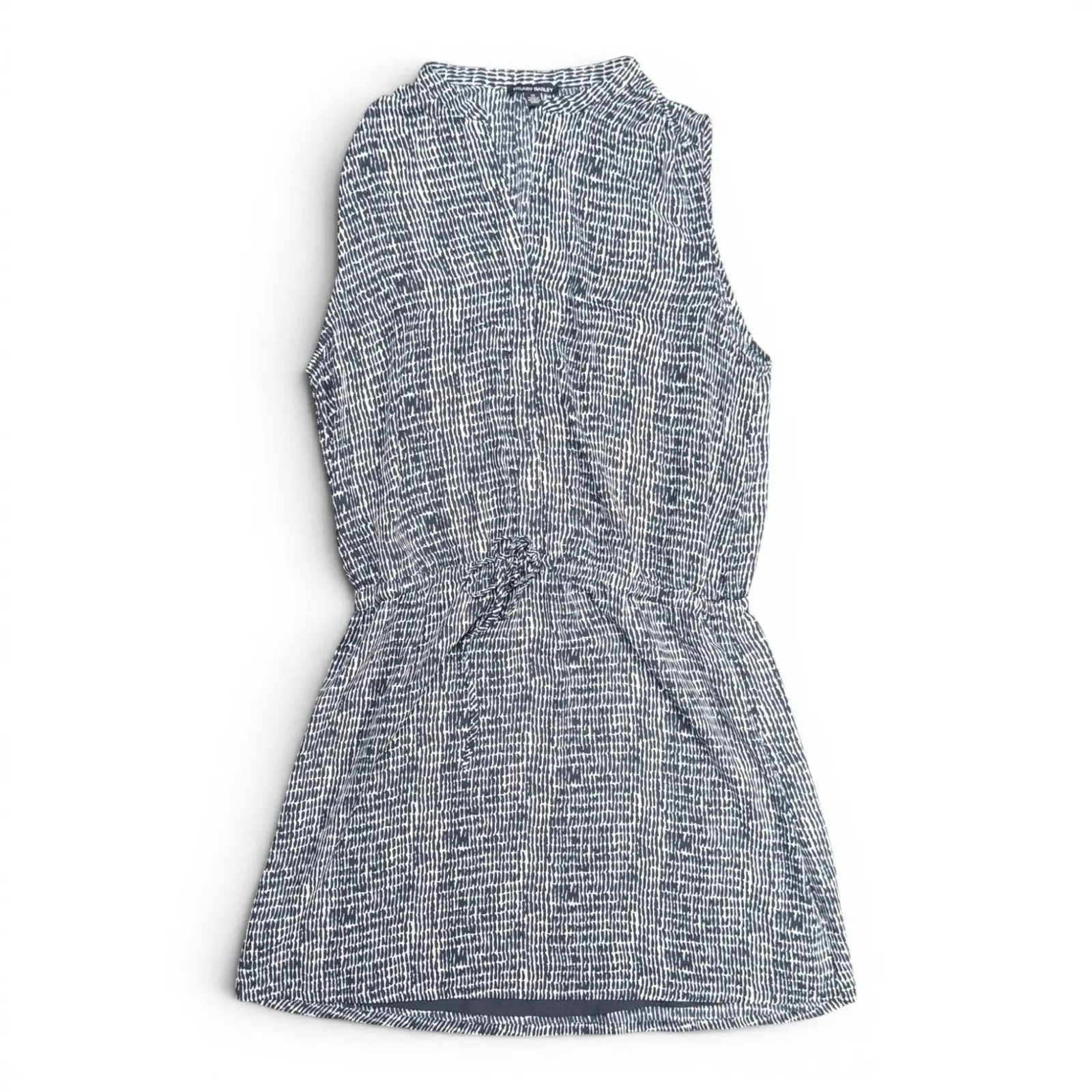 Hilary Radley Sleeveless Drawstring Waist Abstract Print Dress Size 12 Hilary Radley